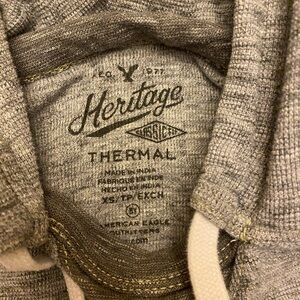 Grey XS Heritage American Eagle thermal hoodie